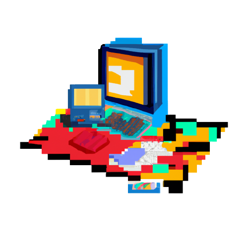 Cartoon image of a computer